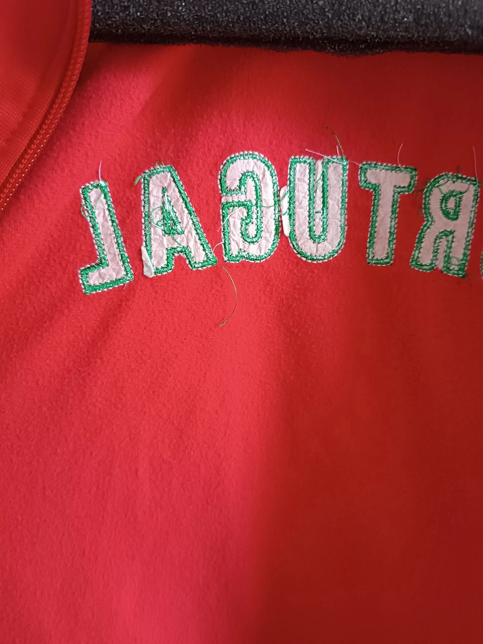 Portugal style red tracksuit jacket retro / vintage XS – photo 4